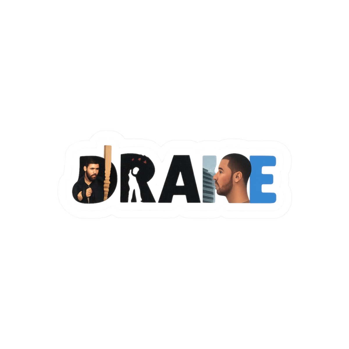 Drake by N.W.A. Funny Hip-Hop Sticker | Bold Vinyl Decal — official Drake (OVO) Stickers