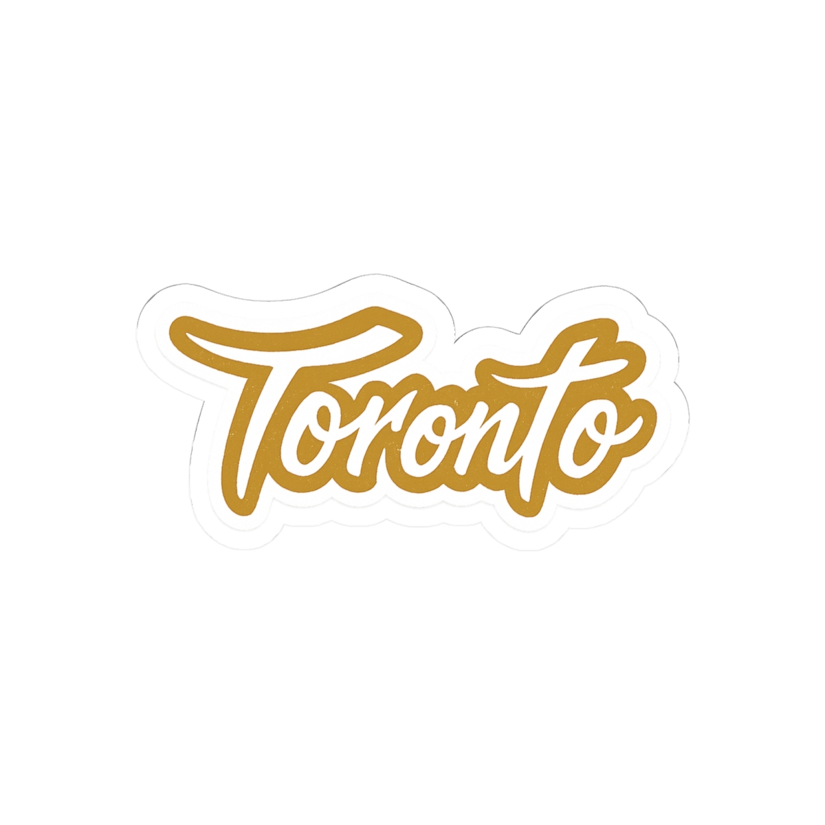 Shiny Gold Toronto Sticker | Bold Vinyl Decal - Drake (OVO) official Stickers merch
