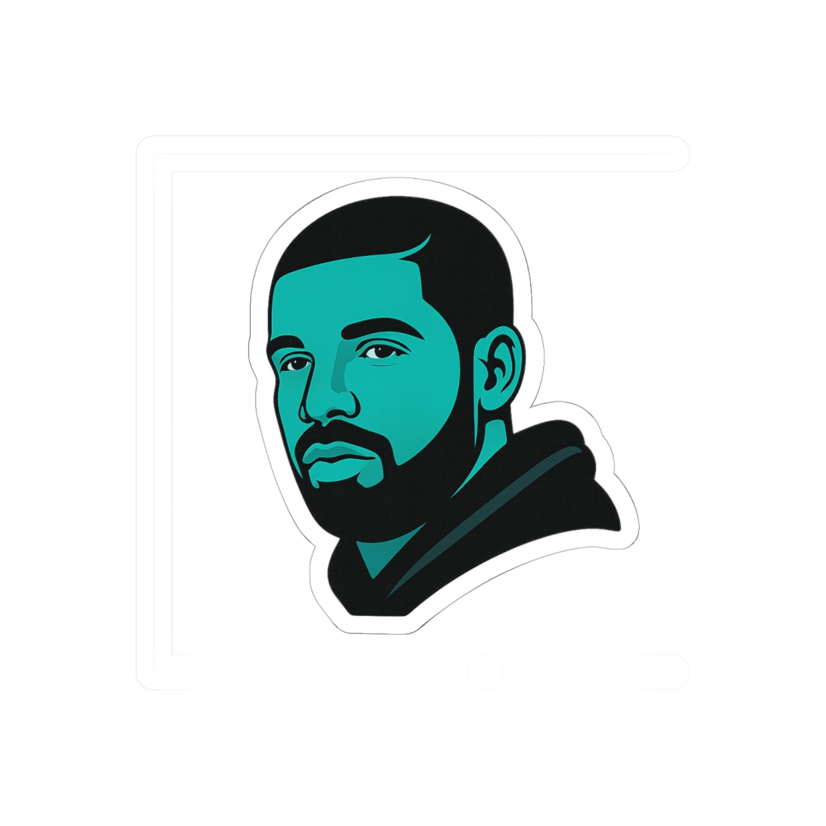Iconic Drake Rapper Sticker | Bold Vinyl Decal — official Drake (OVO) Stickers